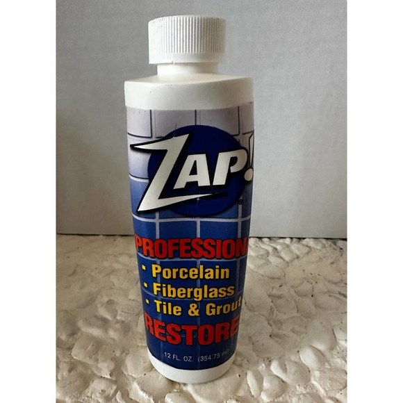Zap! Professional Restorer Cleaner Concentrate 12oz Tile Grout Porcelain - Picture 1 of 2